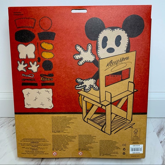 NEW Disney DIY Mickey Mouse 7” Plush Kit - Picture 2 of 5